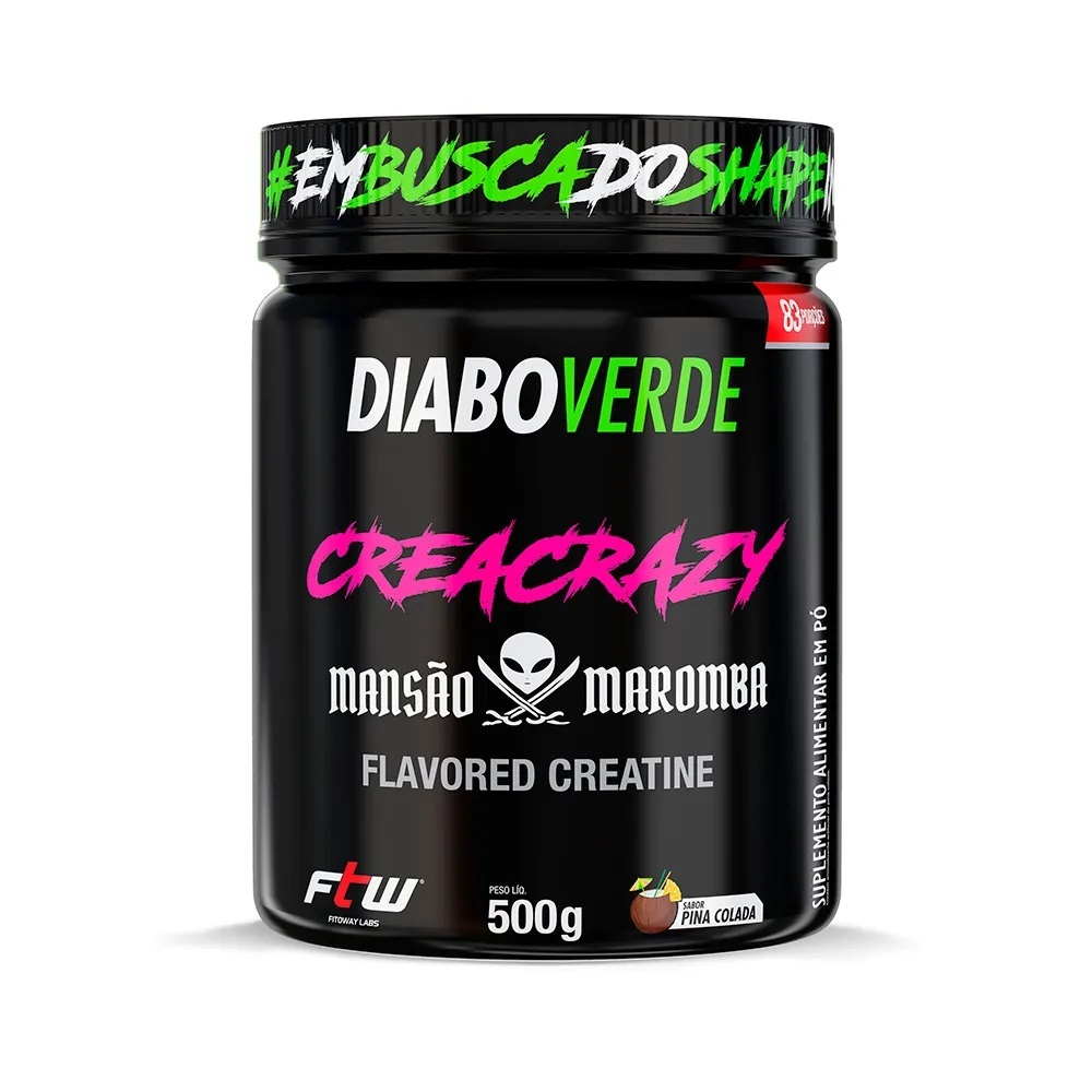 Creacrazy Mansão Maromba 500g Pina Colada - DIABO VERDE - Health