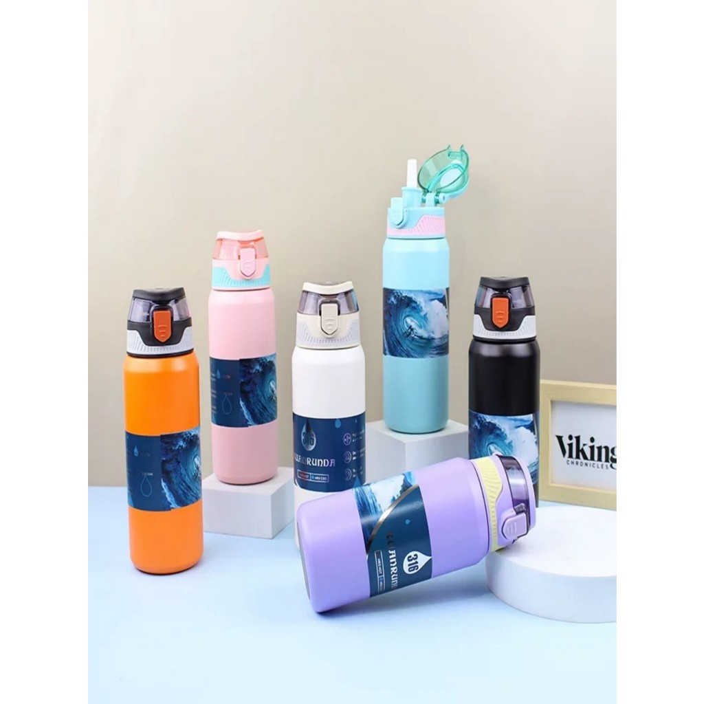 Garrafa Térmica 800ml garrafa espacial Quente & Frio Com Isolamento Térmico De Grande Capacidade em Oferta na Shopee