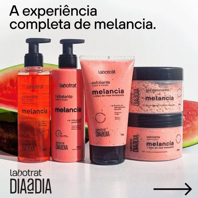 Kit Banho Labotrat de Melancia – Skincare Refrescante e Iluminador | Rosto e Corpo
