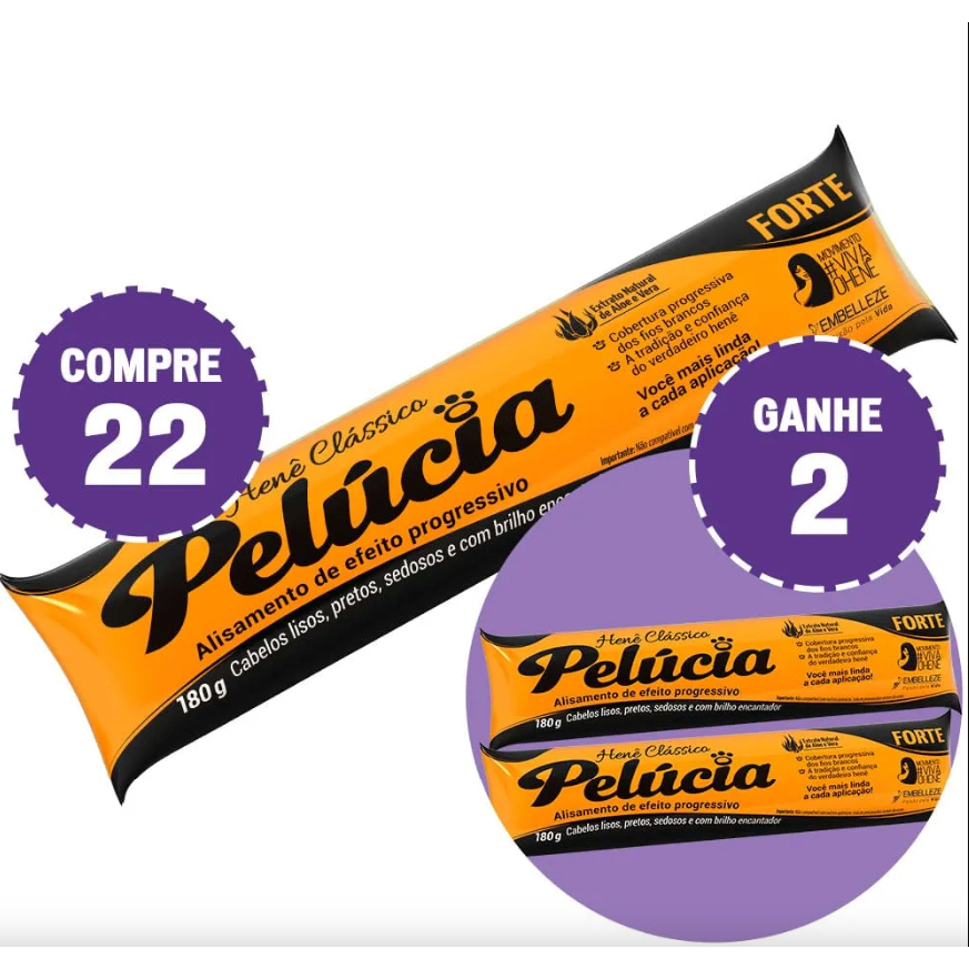 Kit Compre 22 e Ganhe 2 Henê Pelúcia Forte em Oferta na Shopee