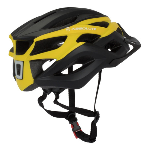 Detalhes do Capacete Absolute Wild Flash Com Led Usb Integrado Preto E A Cor Preto/Amarelo Tamanho GG