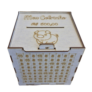 Cofre cofrinho desafio dos R$500 cofre Infantil Desafio kids Branco em Oferta na Shopee