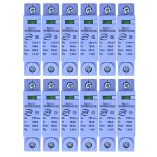 Kit Com 12 DPS Dispositivo Protetor de Surto Embrastec 275v/20ka em Oferta na Shopee