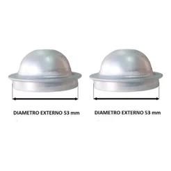 PAR CALOTA GRAXA CUBO RODA DIANTEIRA BLAZER S10 4X2 1995 A 2011