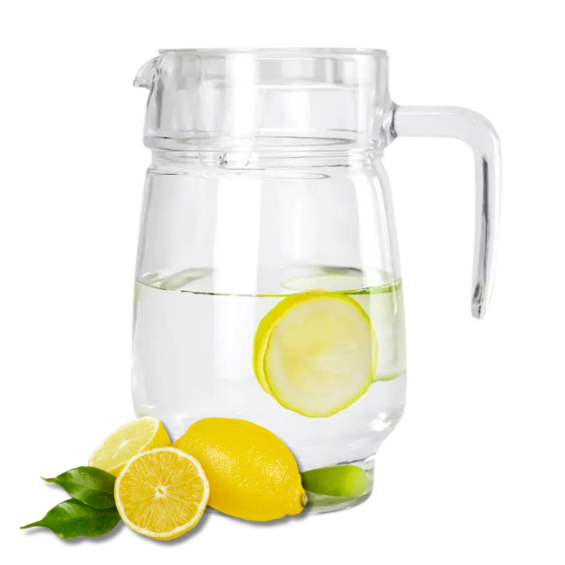 Jarra de Vidro 1600ML com Alça Resistente Material de Qualidade Para Drinks Restaurantes Bar Cozinha