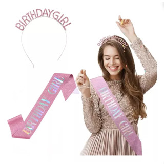 Kit de Faixa e Tiara Aniversário Birthday Girl Taylor Swift Aniversariante em Oferta na Shopee