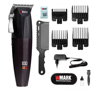 Maquina de Cortar Cabelo Wmark NG 222 Lamina T Ultra Profissional em Oferta na Shopee