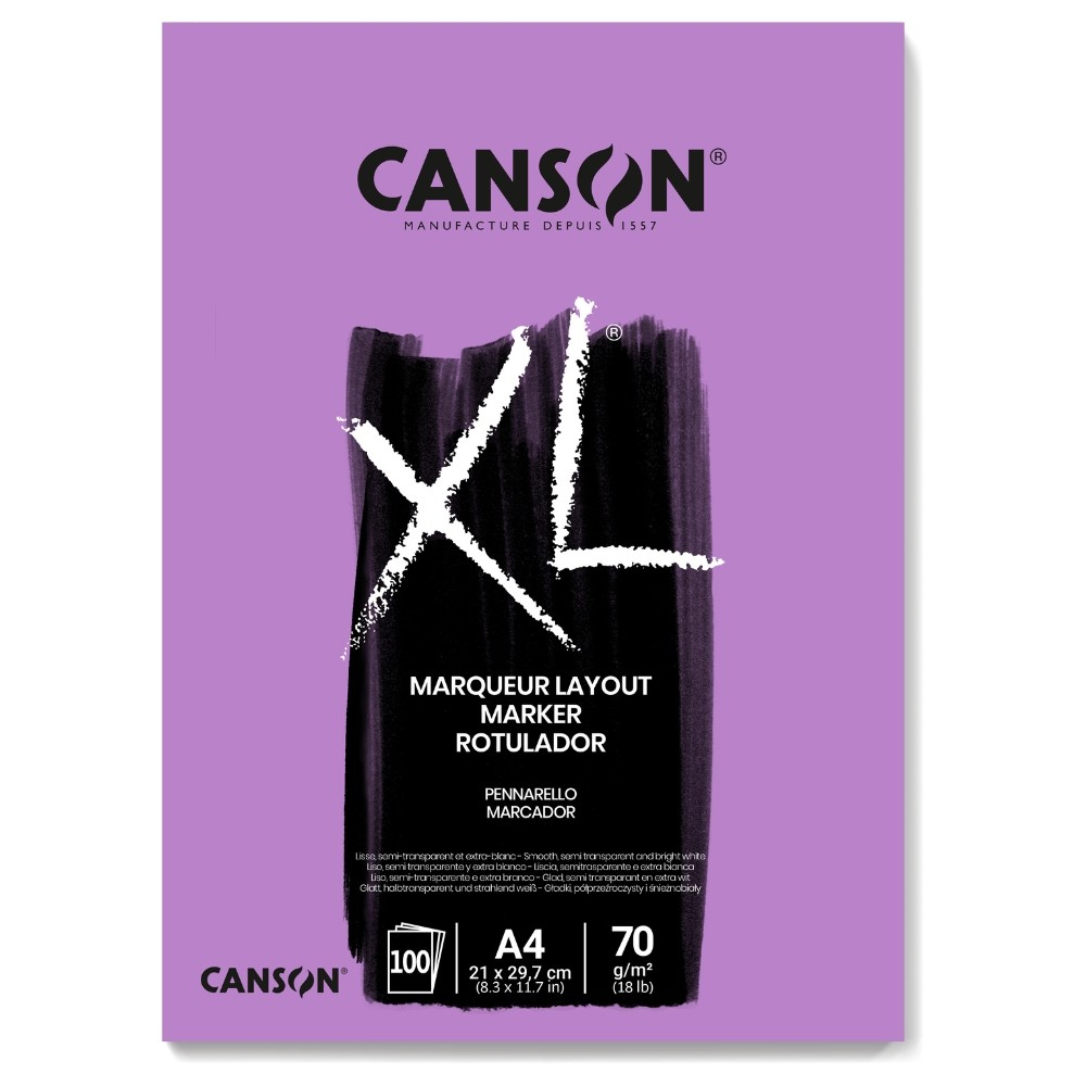Bloco Papel Xl Marker A4 Canson Com 100 folhas 70g em Oferta na Shopee