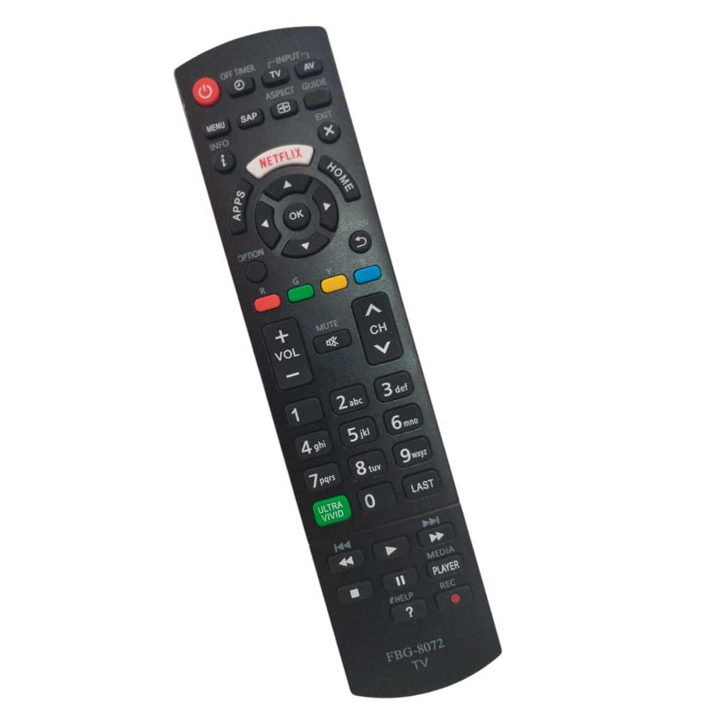 Controle Remoto Compativel Tv Panasonic Viera Led Smart TC-43FS630B TC-49FS630B FBG-8072