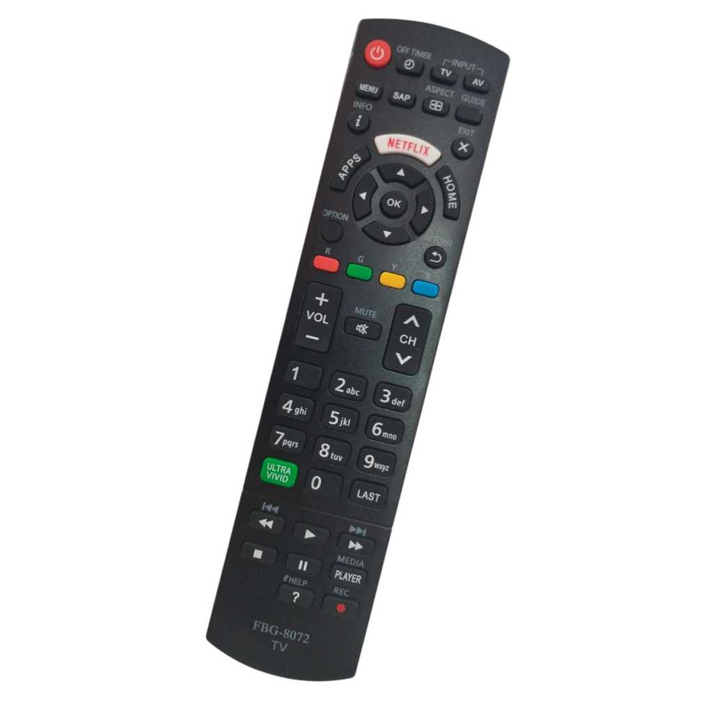 Controle Remoto Compativel Tv Panasonic Led Smart TC-43FS500B FBG-8072