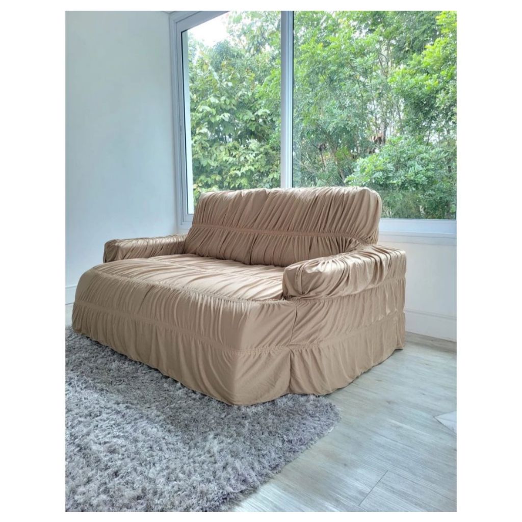 Capa De Sofá para Protetora Extensivo Reclinável 4 lugares largura até 2,70m . em Oferta na Shopee