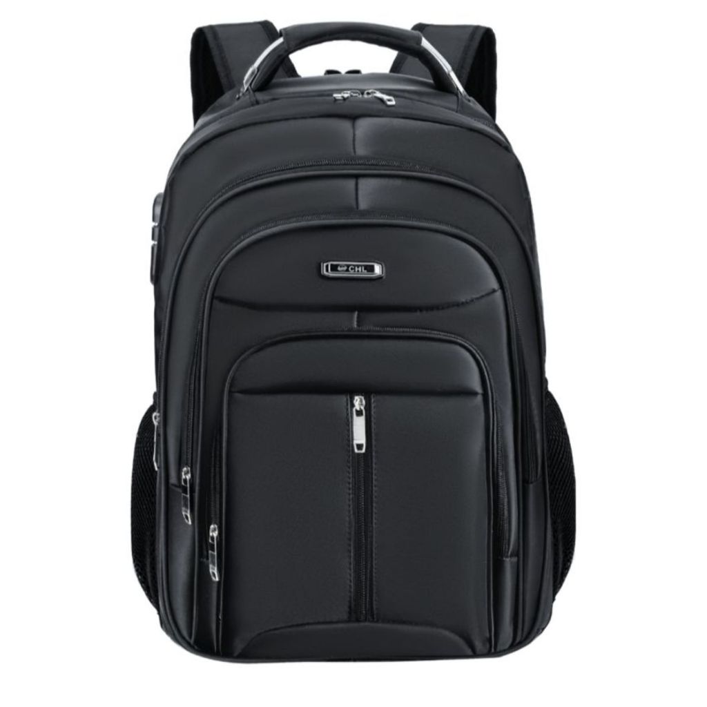 Mochila Grande C/Cadeado Cabo de Aco Impermeável Faculdade Executivo Reforçada Notebook Cadeado 8109