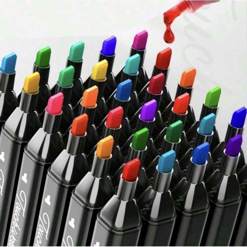 Caneta Marcador Ponta Dupla ***AVULSA*** CORES ESPECIAIS E RARAS *** em Oferta na Shopee