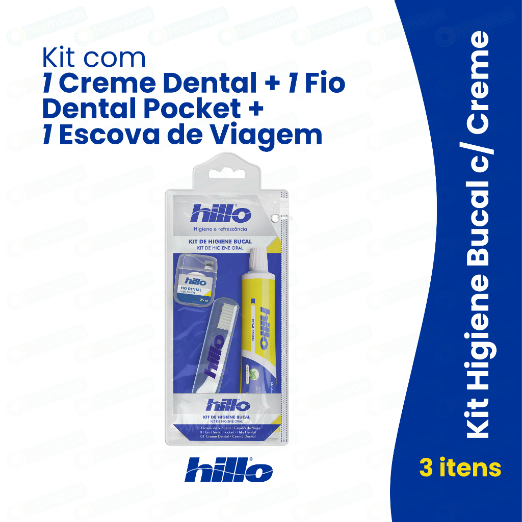 Kit Higiene Bucal Viagem Hillo