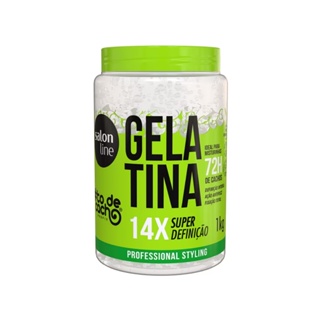 GELATINA SUPER DEFINIÇÃO TO DE CACHO SALON LINE 1KG em Oferta na Shopee