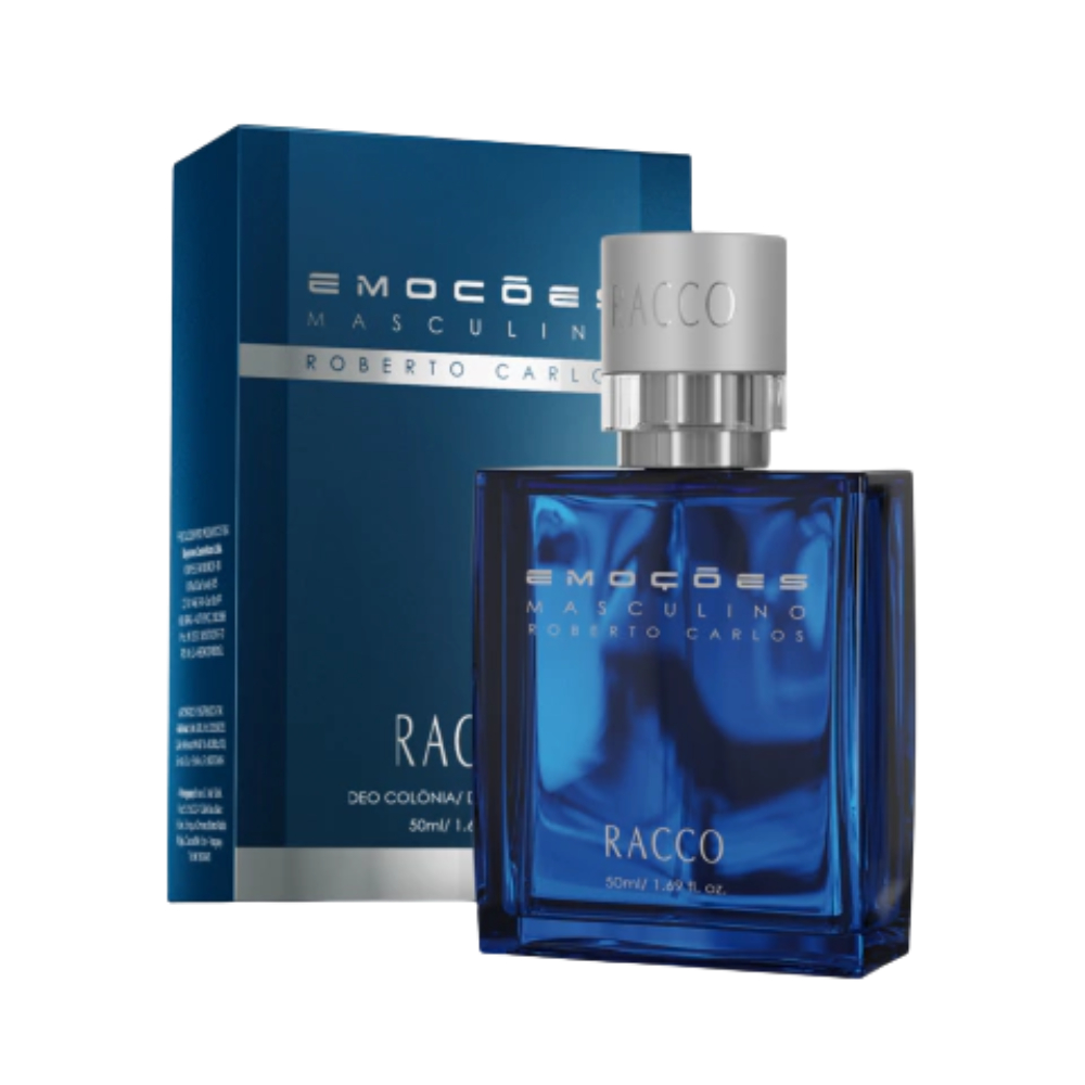 Perfume Emoções Masculino Roberto Carlos Amadeirado Racco 50ml