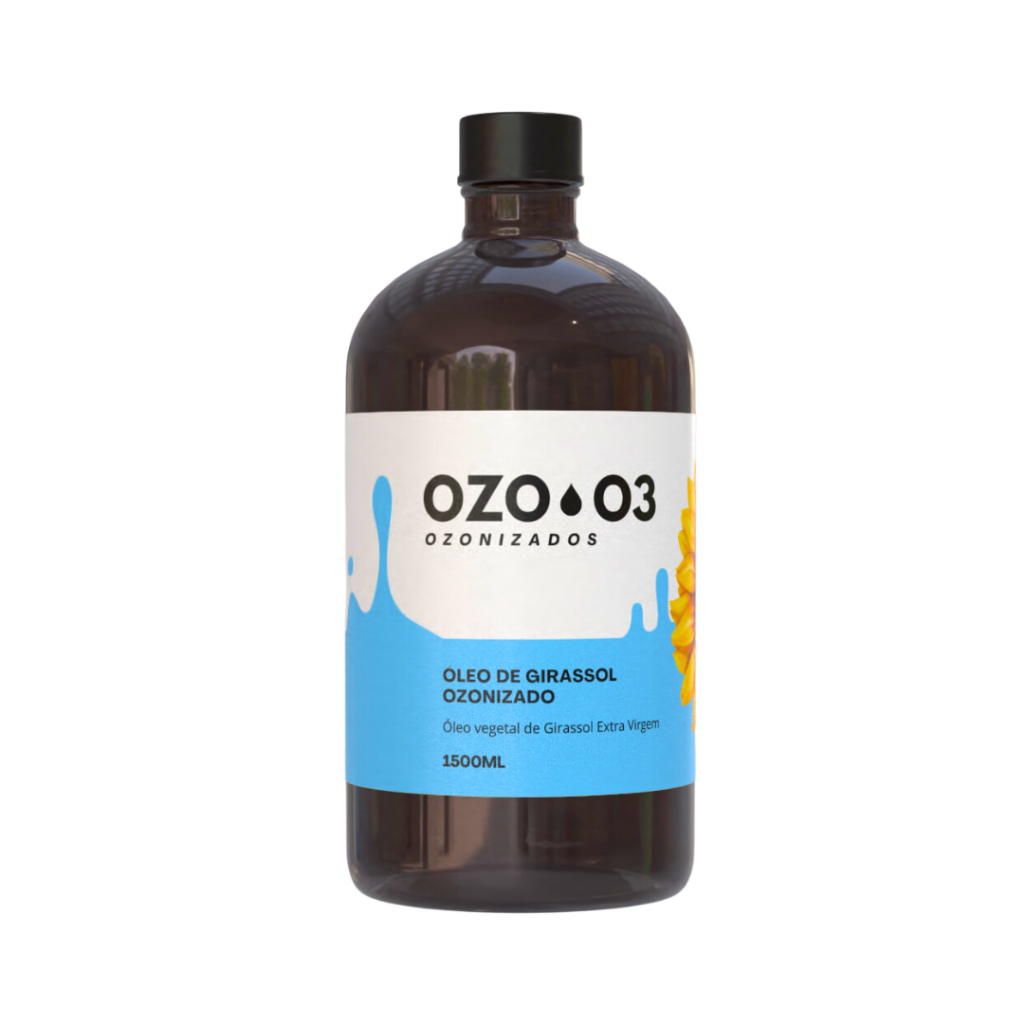 Óleo de Girassol Ozonizado Corporal Concentrado 1500ml Óleo De Ozônio