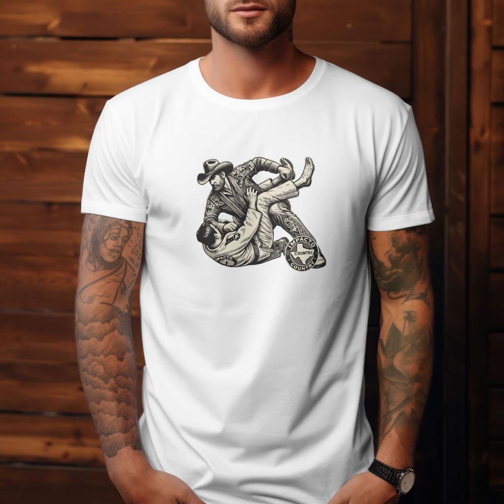 Camisa Cowboy Camiseta Masculina Country Peão Lutando Blusa 100% Algodão Moda Agro Impacto Country