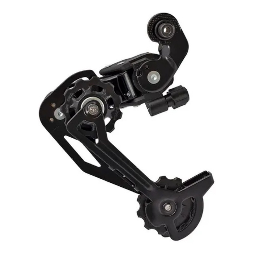 CÂMBIO TRASEIRO SUNRUN 8V INDEX CAGE MÉDIO PRETO COMPATÍVEL SHIMANO P/ MEGARANGE ATÉ 43D MTB em Oferta na Shopee