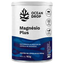 Magnésio Plus 180 cápsulas - Ocean Drop