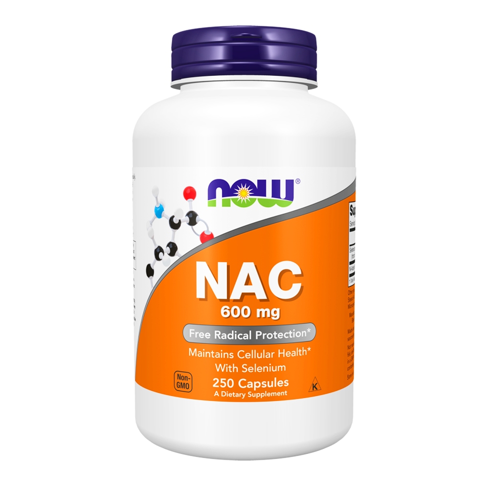 Nac N-acetilcisteína 600mg Now Foods 250Cáp + Porta Cápsulas em Oferta na Shopee