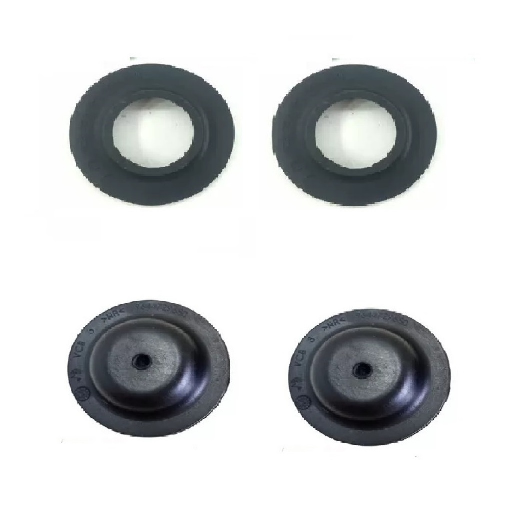 Kit Calço de Mola Suspensão Traseira Superior Inferior Peugeot 208 2008 307 Citroen C3