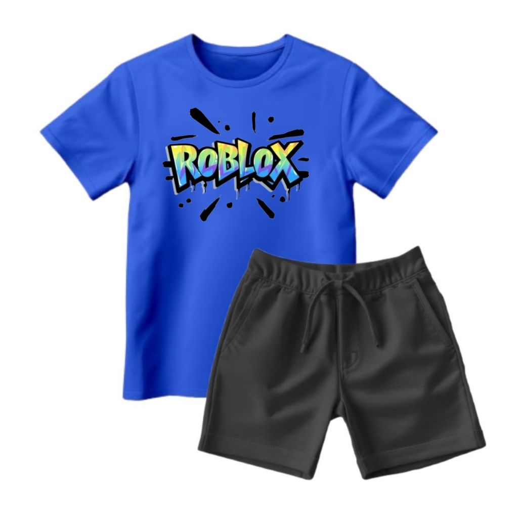 Conjunto Infantil Juvenil Masculino Moderno Estampado Roblox