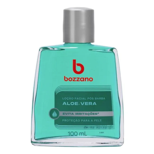 Loção Facial Pós-Barba Bozzano Aloe Vera 100ml em Oferta na Shopee