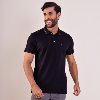 Camisa Polo Masculina Casual Social Slim Algodão Premium em Oferta na Shopee