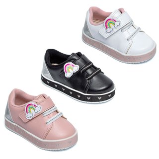 Tênis Molekinha Menina Infantil Casual Estrelinhas 2131-625 em Oferta na Shopee