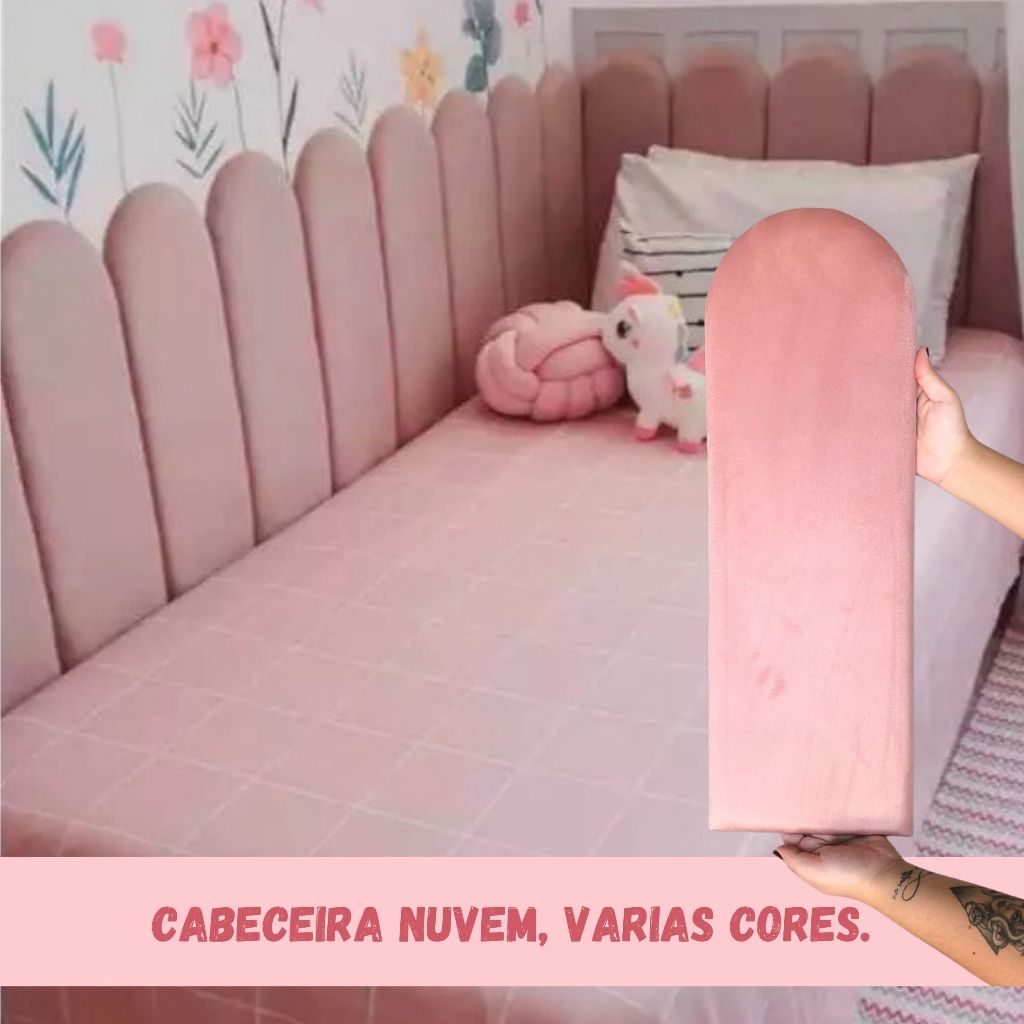 Cabeceira Nuvem em L 60x20 Kit Completo Envio Imediato em Oferta na Shopee