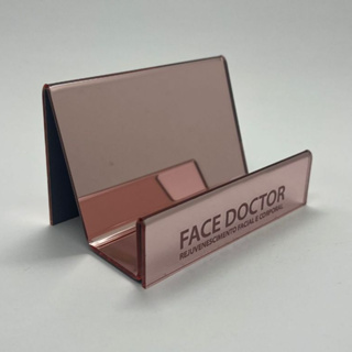 Porta cartão de visita personalizado em acrílico espelhado em Oferta na Shopee