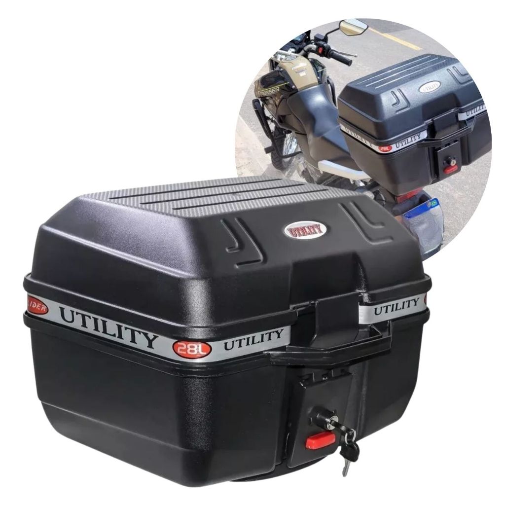 Bauleto / Bau Moto Glider Utility 28 Litros Similar Givi em Oferta na Shopee