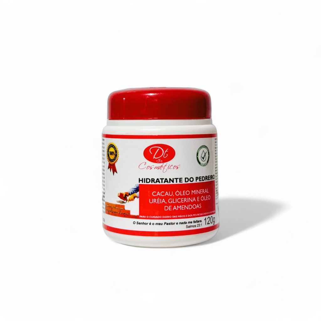 PROMOÇÃO: Creme Hidratante Pedreiro Para Pés E Mãos Ressecados 120g – Hidratação Com Ureia