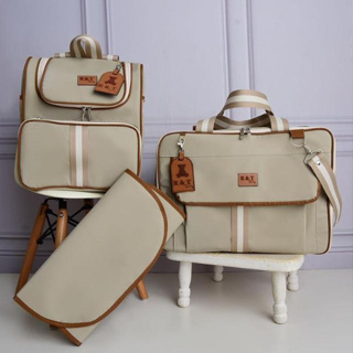 Kit Bolsas Maternidade Mala De Bebê Com Mochila Grande 2 Em 1 Termico E Trocador em Oferta na Shopee