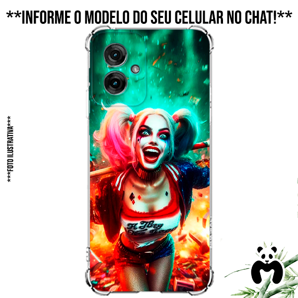 Capa Case Personalizada Arlequina Harley Quinn Puddin Coringa DC Daddy's Lil Monster Batman Filme