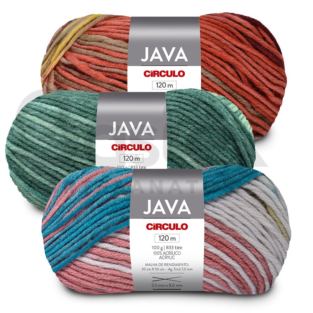 Fio Lã Java Círculo 100g em Oferta na Shopee