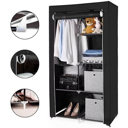 Guarda Roupa Dobrável Organizador De Roupa Armário Inteligente Solteiro