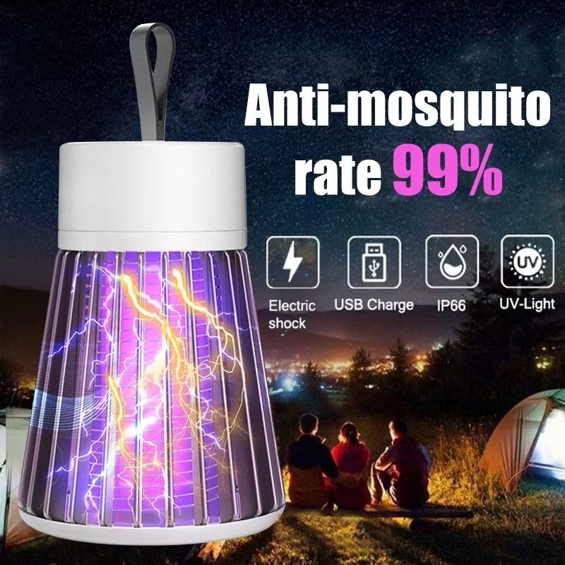 Lâmpada Elétrica Mata-Mosquitos Com Luz UV Usb Recarregável Armadilha Para Insetos em Oferta na Shopee