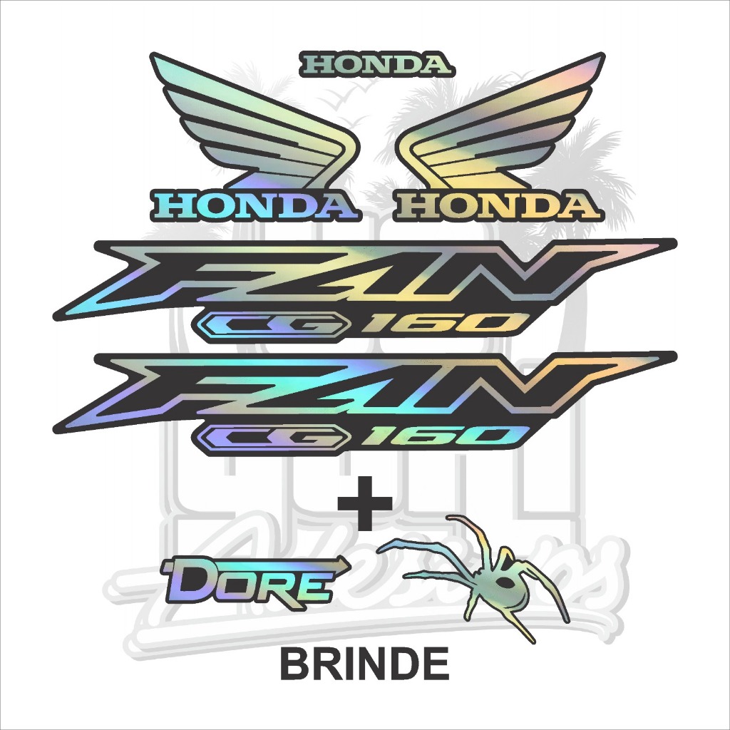 Kit Adesivos Holográficos Fan 160 em Oferta na Shopee