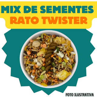 Mix de Sementes Balanceado para Rato Twister 250gr em Oferta na Shopee