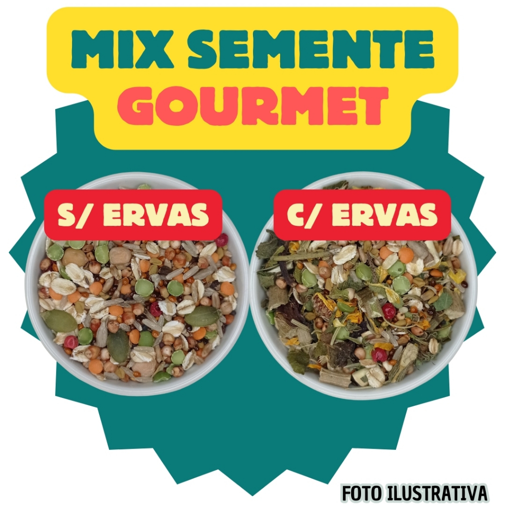 Mix de sementes Gourmet para hamsters