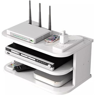 Prateleira Rack Para TV Branco Com Branca Compact Sofisticação