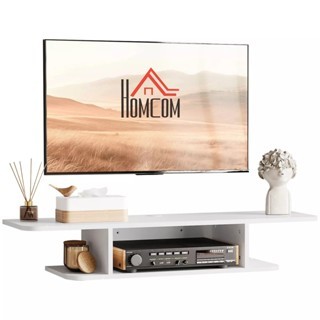 Rack Suspenso Sala Tv 90cm Estilo e Inovação Home Decoração Sala Quarto Nicho TV Armario Prateleira Nicho