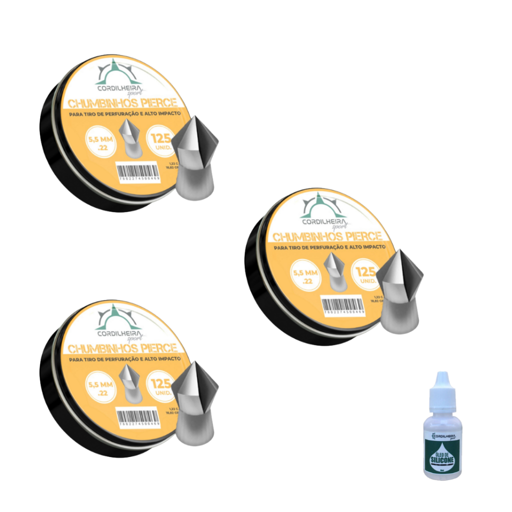 375 Chumbinhos Cordilheira Pierce Perfurante 5,5mm + 01 Óleo Silicone em Oferta na Shopee