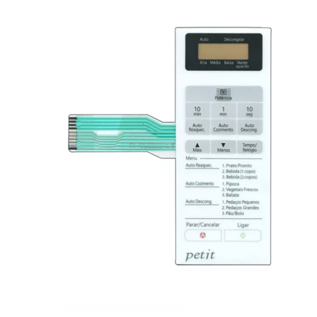 Membrana Teclado de Microondas Panasonic Nnst250w - Nn St 250w - Nnst 250w Nova