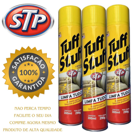 Spray Espuma Limpeza Bancos Carpetes Painéis Tapetes Tuff Stuff