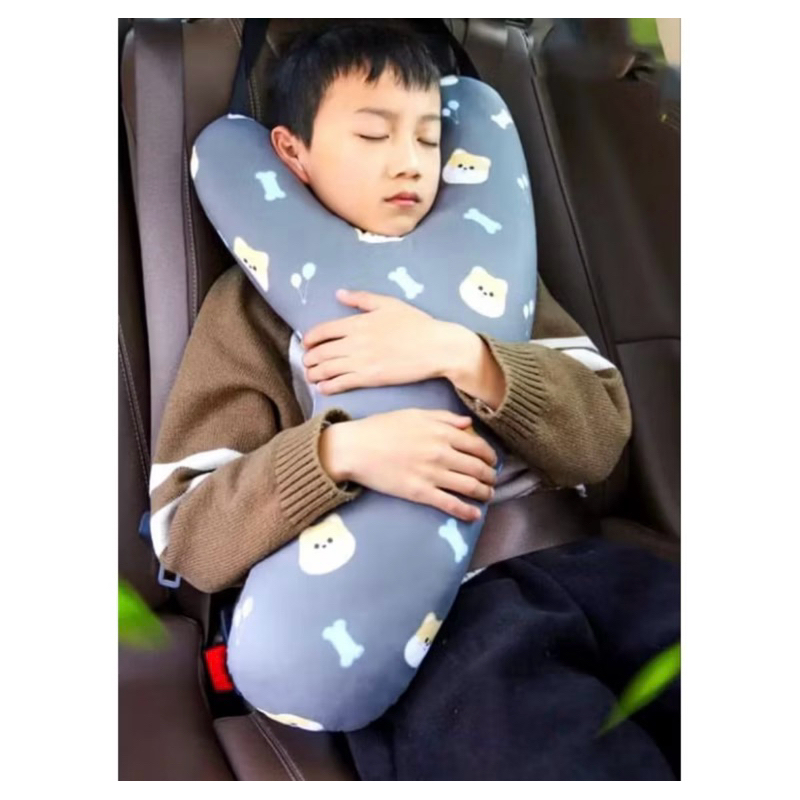 ALMOFADA EM FORMATO DE Y PROTETORA DE PESCOÇO CINTO DE SEGURANÇA PARA VIAGEM / CARRO