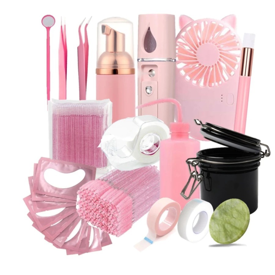 Kit Completo Iniciante Para Extensão e Alongamento De Cílios