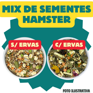 Mix de sementes para hamsters balanceado em Oferta na Shopee